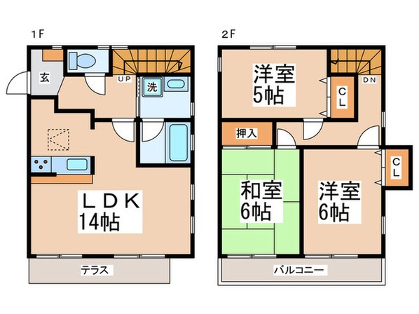 グリーンガーデンの物件間取画像